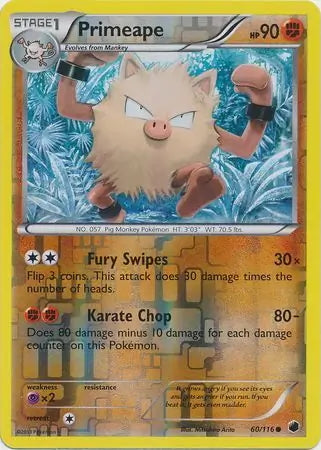 Plasma Freeze Primeape #60/116 reverse holo